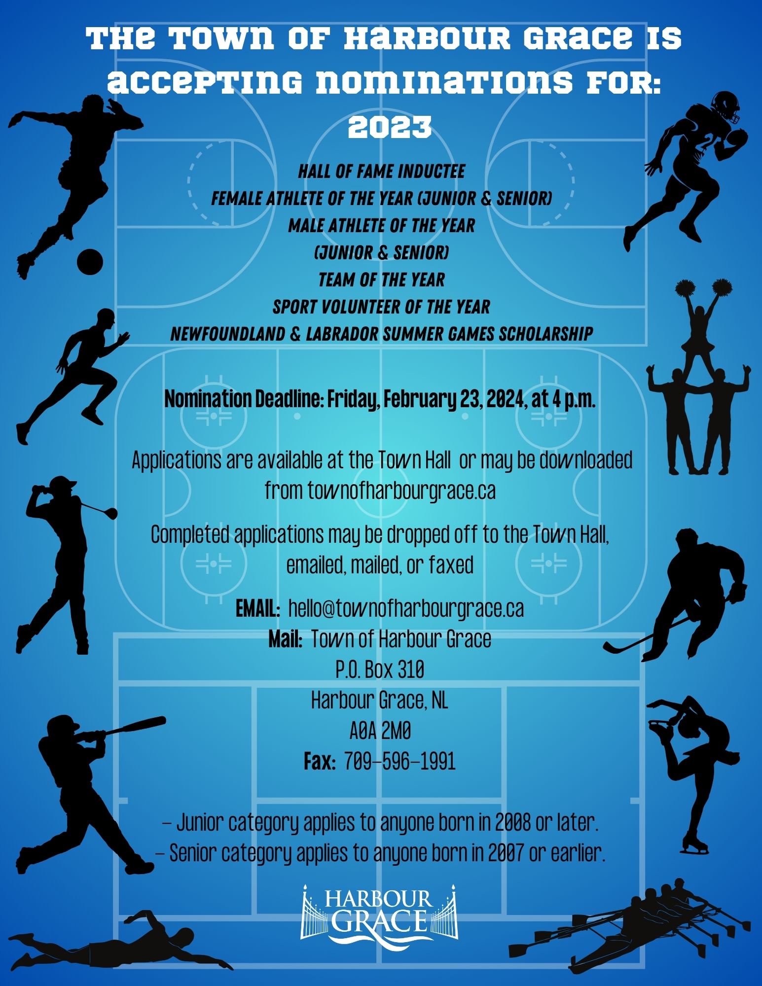 Nominations for 2023 Sports Hall of Fame Awards Harbour Grace